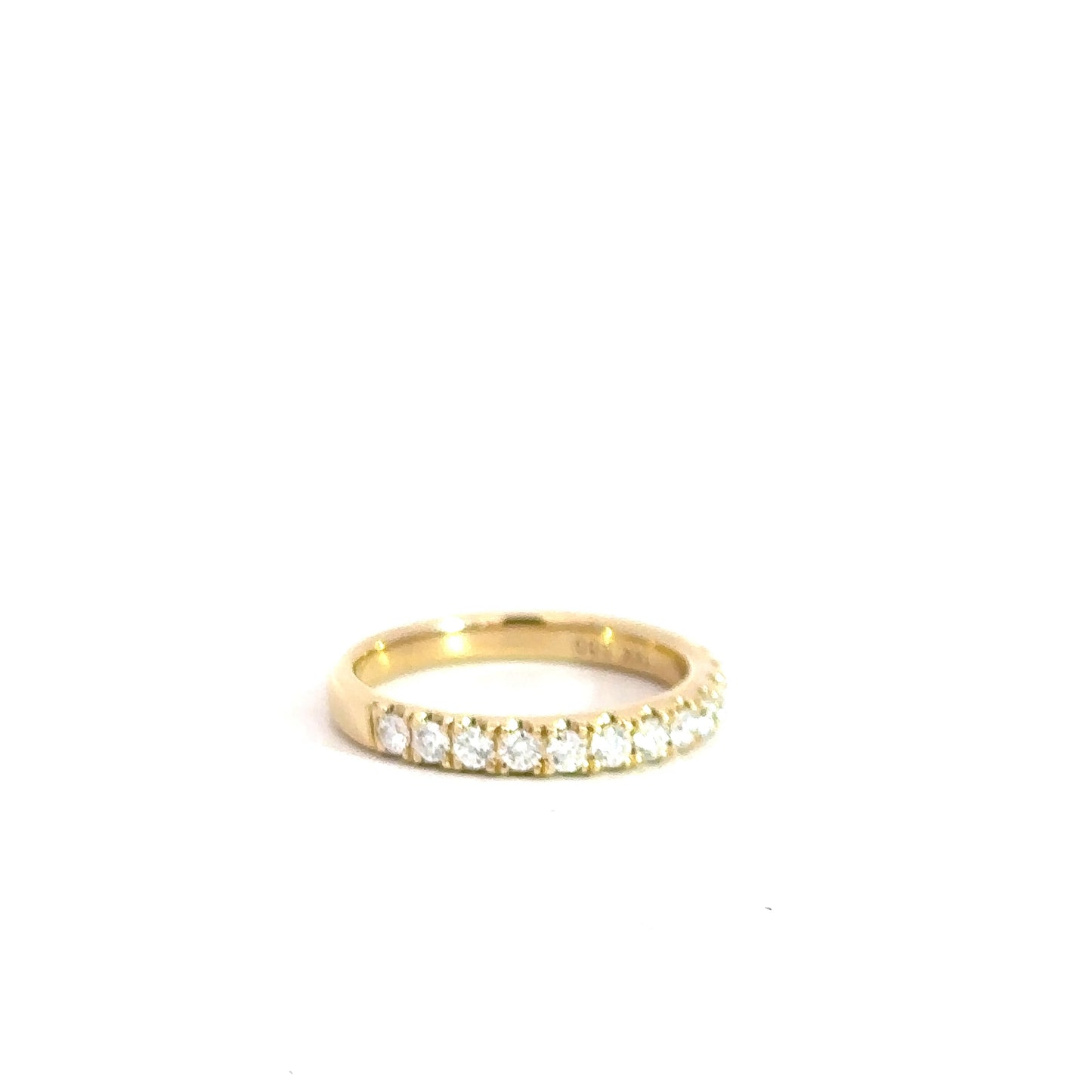 14k Yellow Gold Diamond Band .51cttw