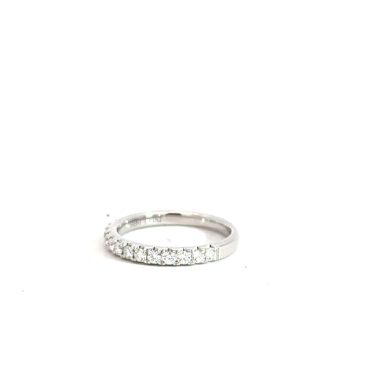 14k White Gold Diamond Band .41cttw