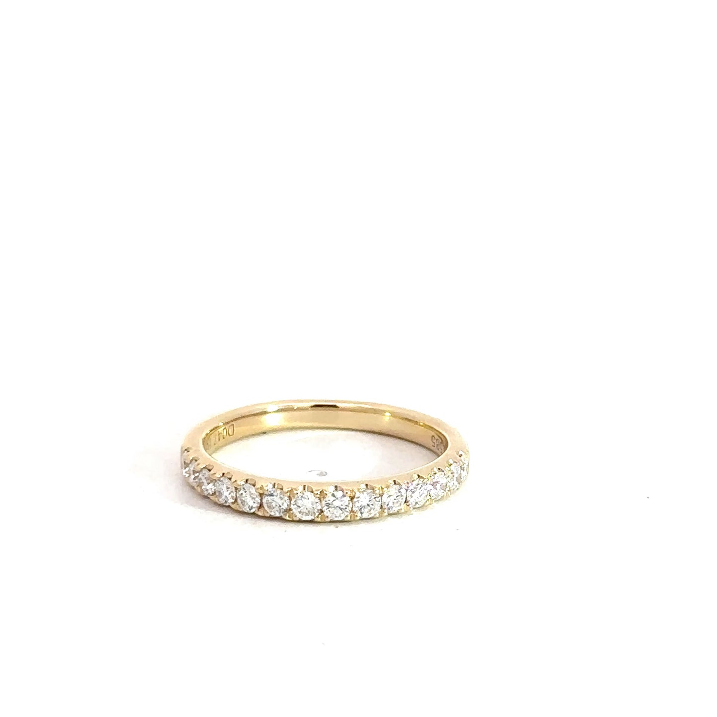 14k Yellow Gold Diamond Band .47cttw