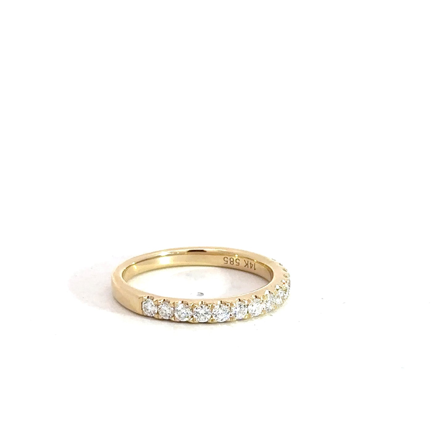 14k Yellow Gold Diamond Band .47cttw