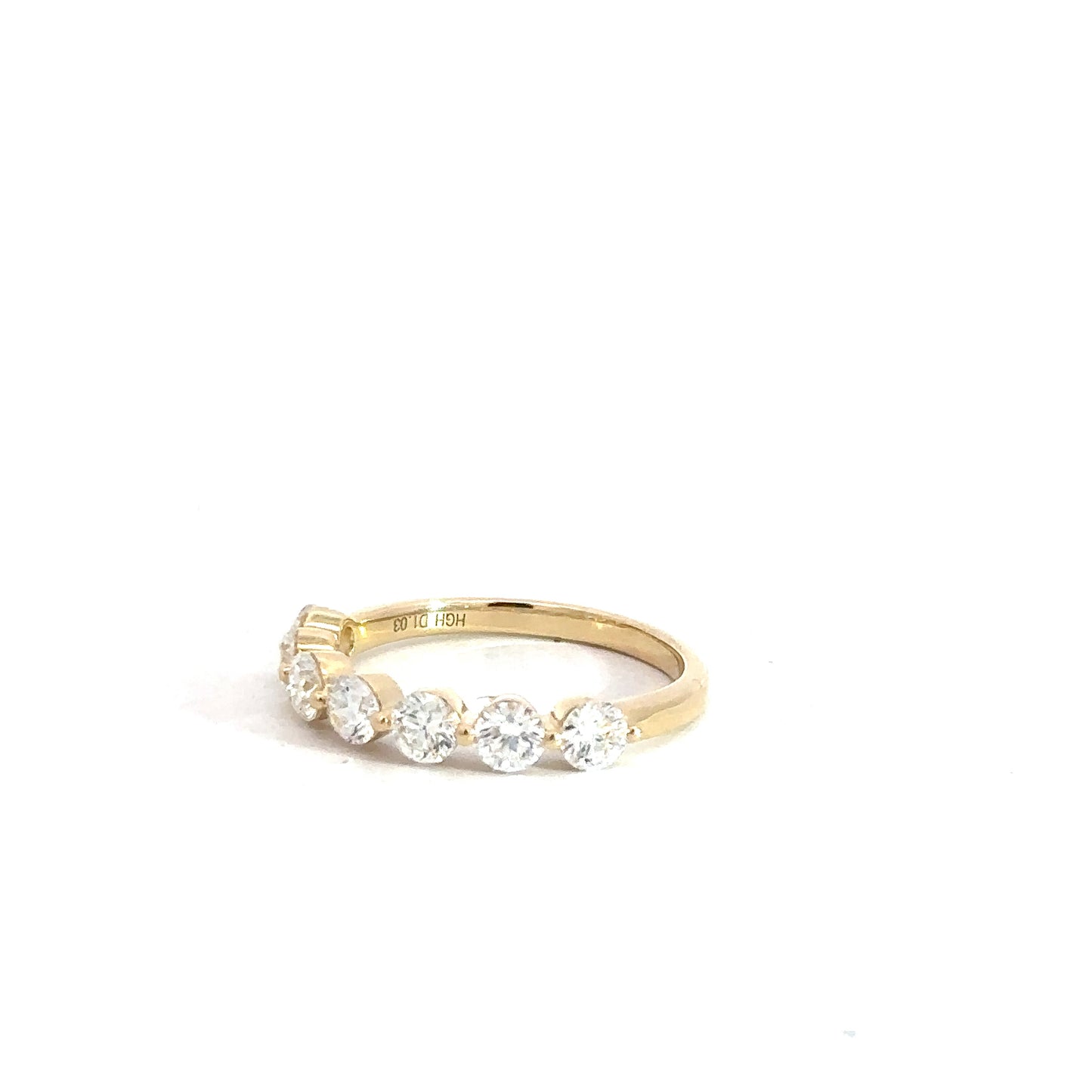 14k Yellow Gold Diamond Band 1.03cttw