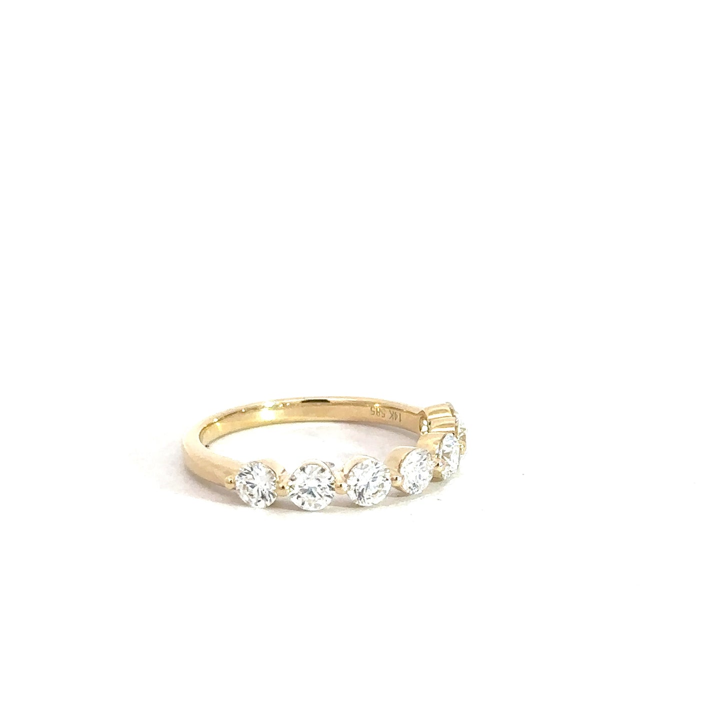 14k Yellow Gold Diamond Band 1.03cttw