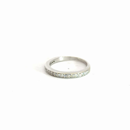 14k White Gold Diamond Band 1/4cttw