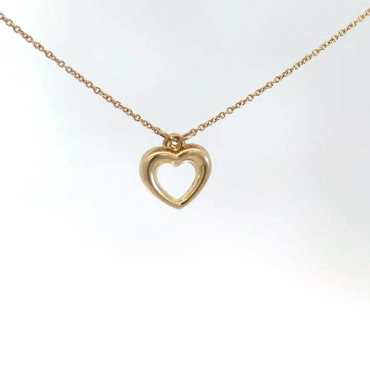 Yellow Gold Plain Heart