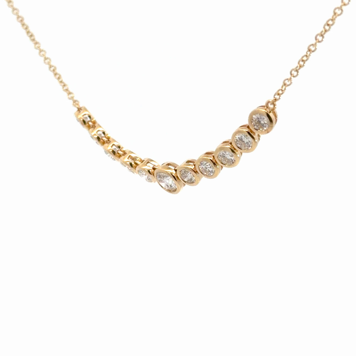 Lady's 14k Yellow Gold Diamond Pendant 2.20cttw