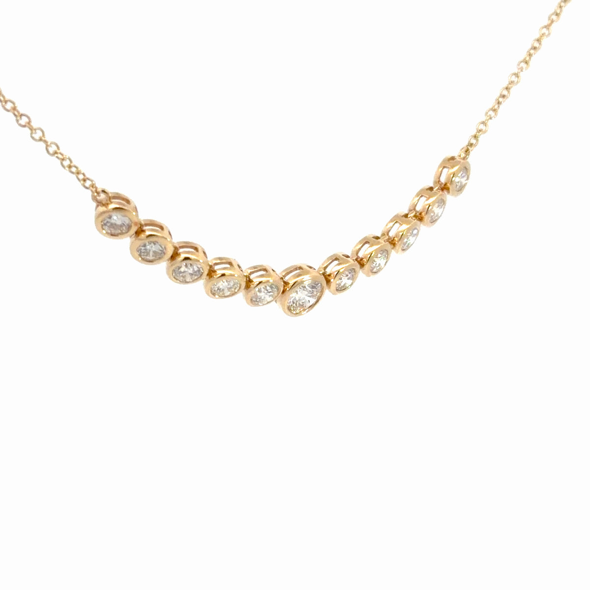 Lady's 14k Yellow Gold Diamond Pendant 2.20cttw