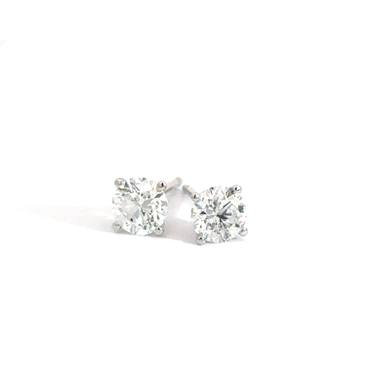 14k White Gold 1.01cttw Diamond Studs