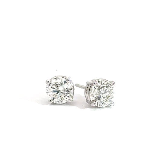 14k White Gold 1.20cttw Diamond Studs