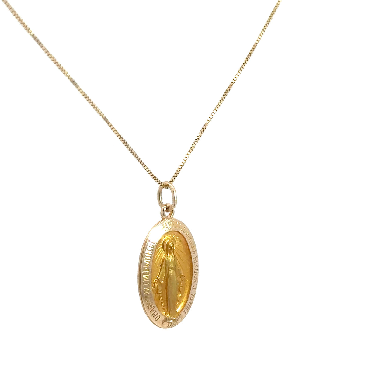 14k Yellow Gold Miraculous Medal