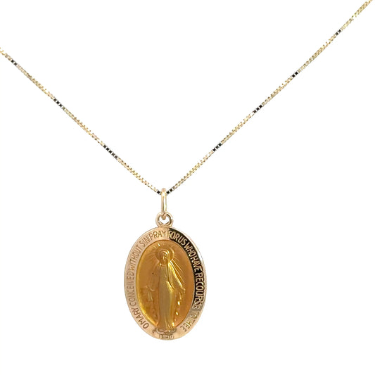 14k Yellow Gold Miraculous Medal