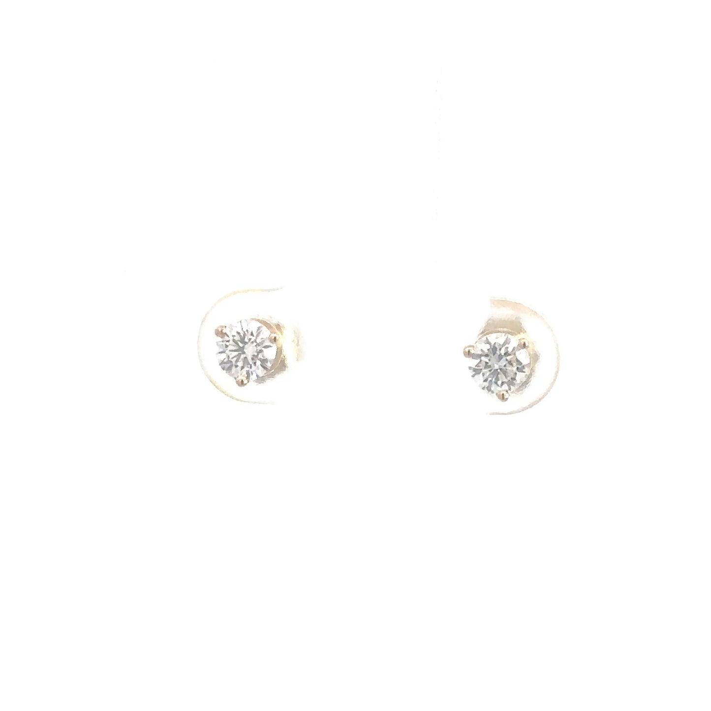 14k Yellow Gold Lab Grown Diamond Studs .50cttw