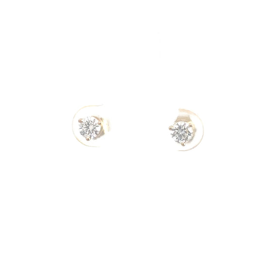 14k Yellow Gold Lab Grown Diamond Studs .50cttw