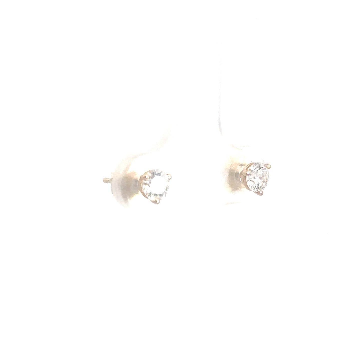 14k Yellow Gold Lab Grown Diamond Studs .50cttw