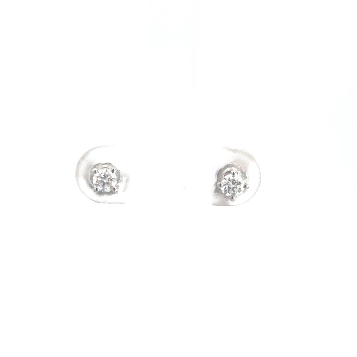 14k White Gold Lab Grown Diamond Studs .24cttw