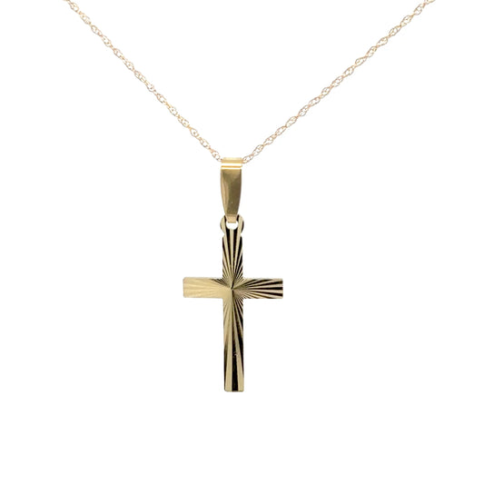 14k Yellow Gold Cross