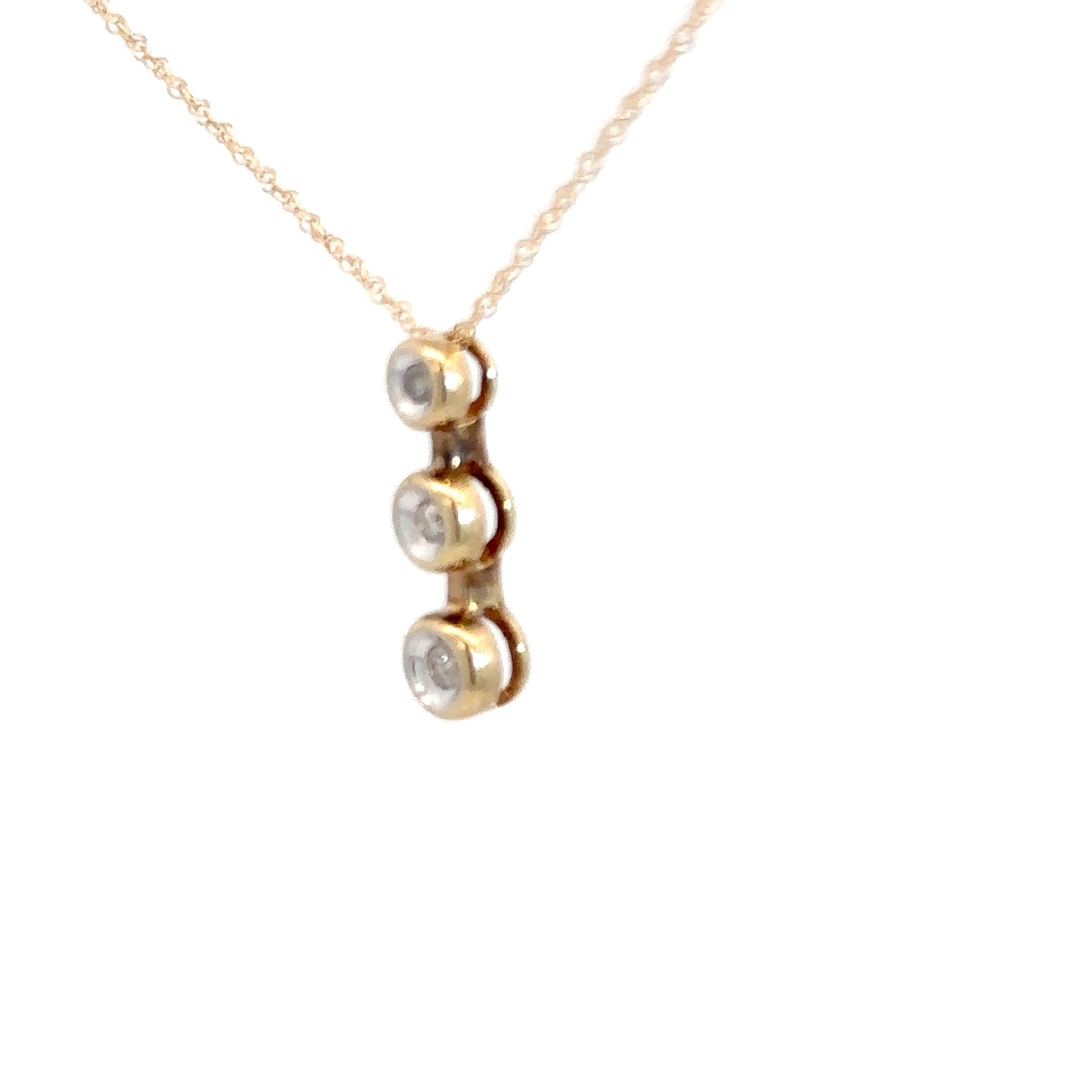 10k Yellow Gold Diamond Pendant .05cttw