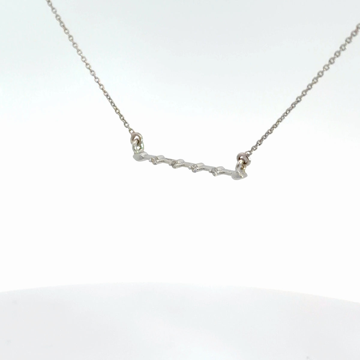 Lady's 14k White Gold Diamond Bar
