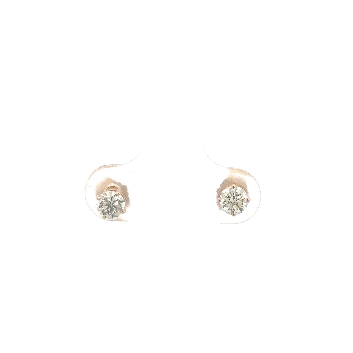 14k Yellow Gold Diamond Studs .50cttw