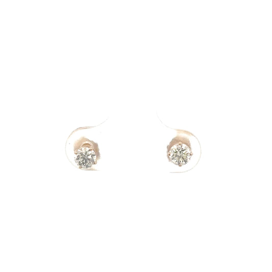 14k Yellow Gold Diamond Studs .50cttw