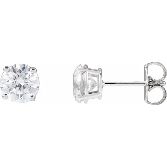 Lady's 14k White Gold 1.50cttw Lab Grown Diamond Studs