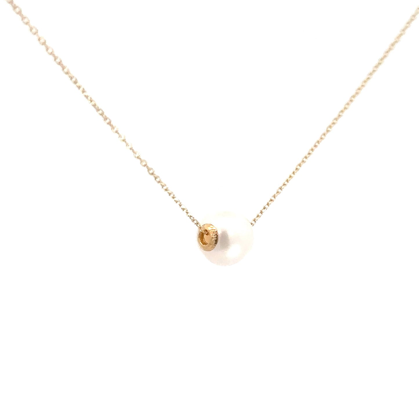 14k Yellow Gold Pearl Pendant