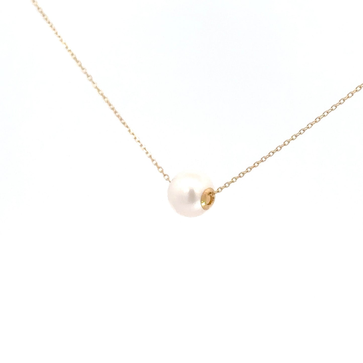 14k Yellow Gold Pearl Pendant