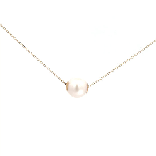 14k Yellow Gold Pearl Pendant