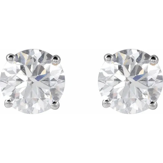 Lady's 14k White Gold 2cttw Lab Grown Diamond studs