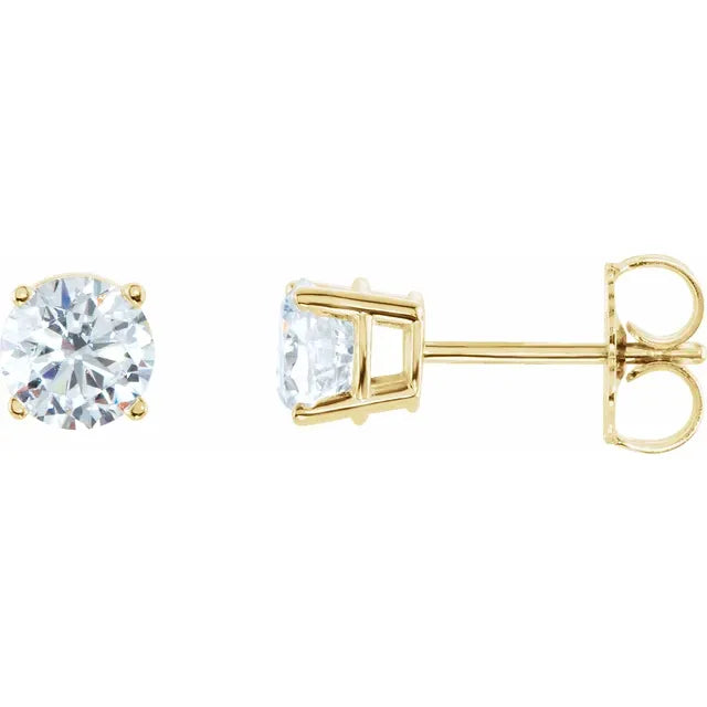Lady's 14k Yellow Gold .50cttw Lab Grown Diamond Studs