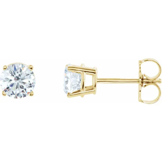 Lady's 14k Yellow Gold .50cttw Lab Grown Diamond Studs