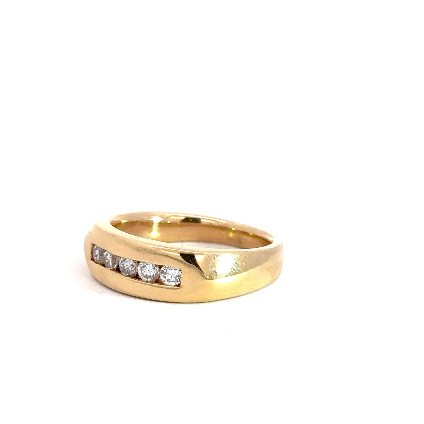 Gent's 14k Yellow Gold Diamond Band .50cttw