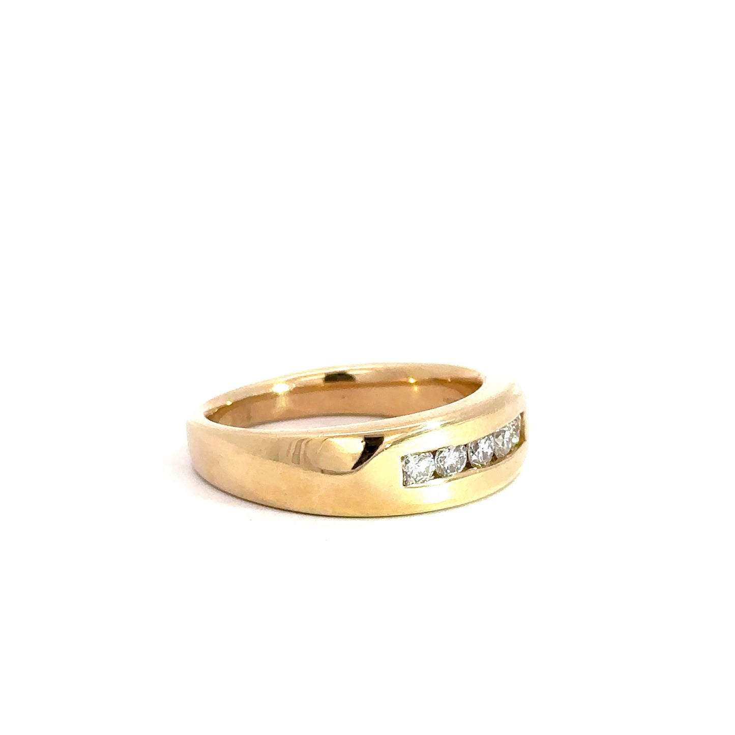 Gent's 14k Yellow Gold Diamond Band .50cttw