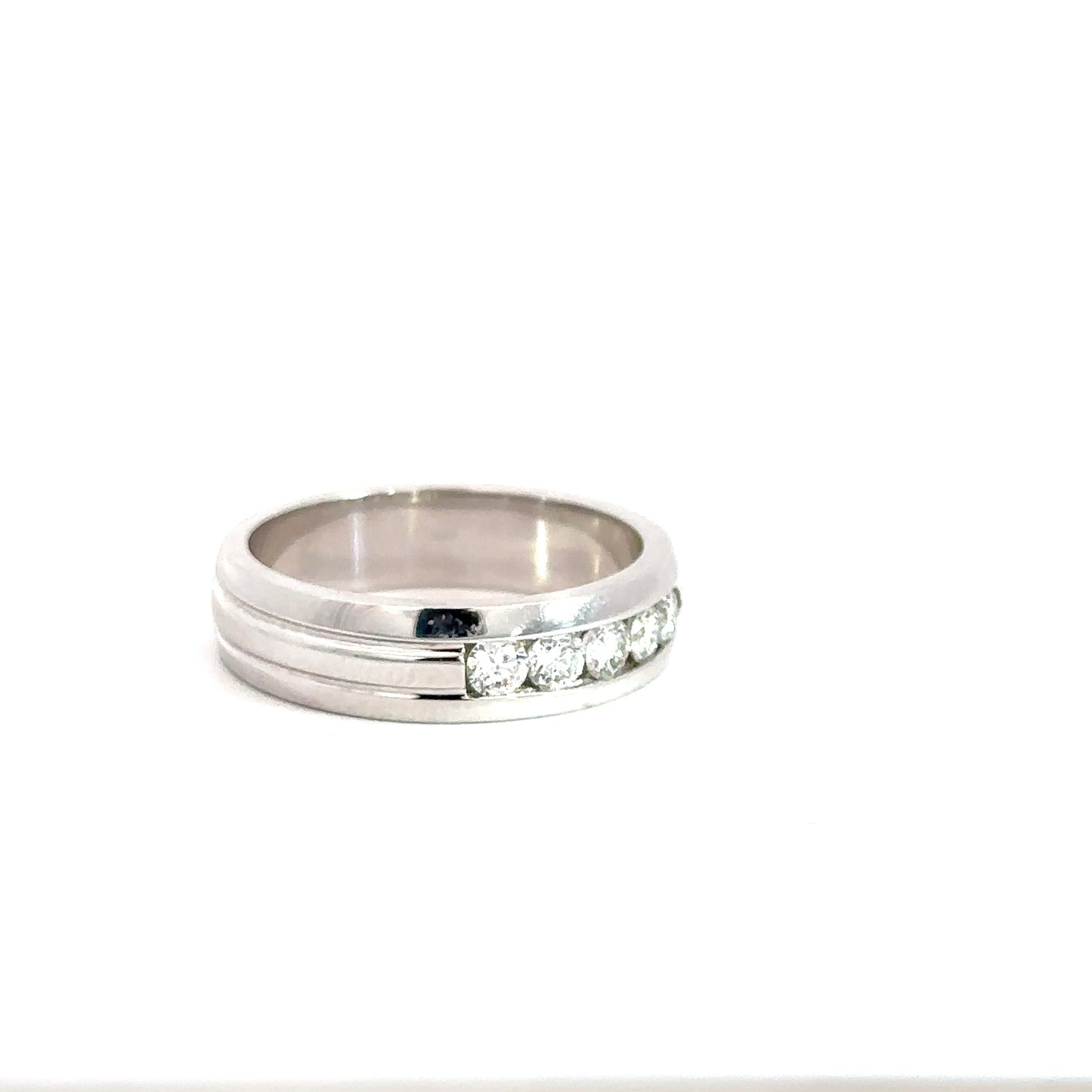 Gent's 14k White Gold Diamond Ring .50cttw