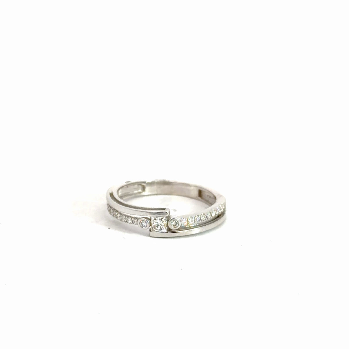 14k White Gold Diamond Fashion Ring .33cttw