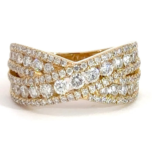 14k Yellow Gold 1.75cttw Fashion Ring