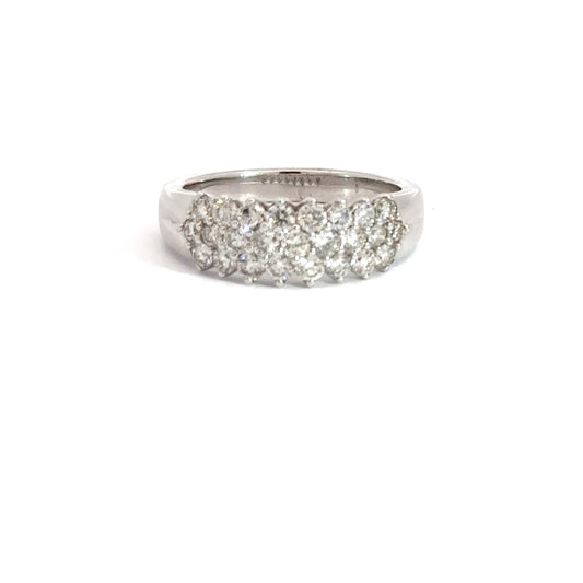 14k White Gold 25 Diamond Band 1cttw