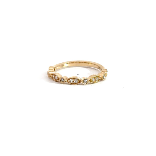 14k Yellow Gold Diamond Fashion RIng .25cttw