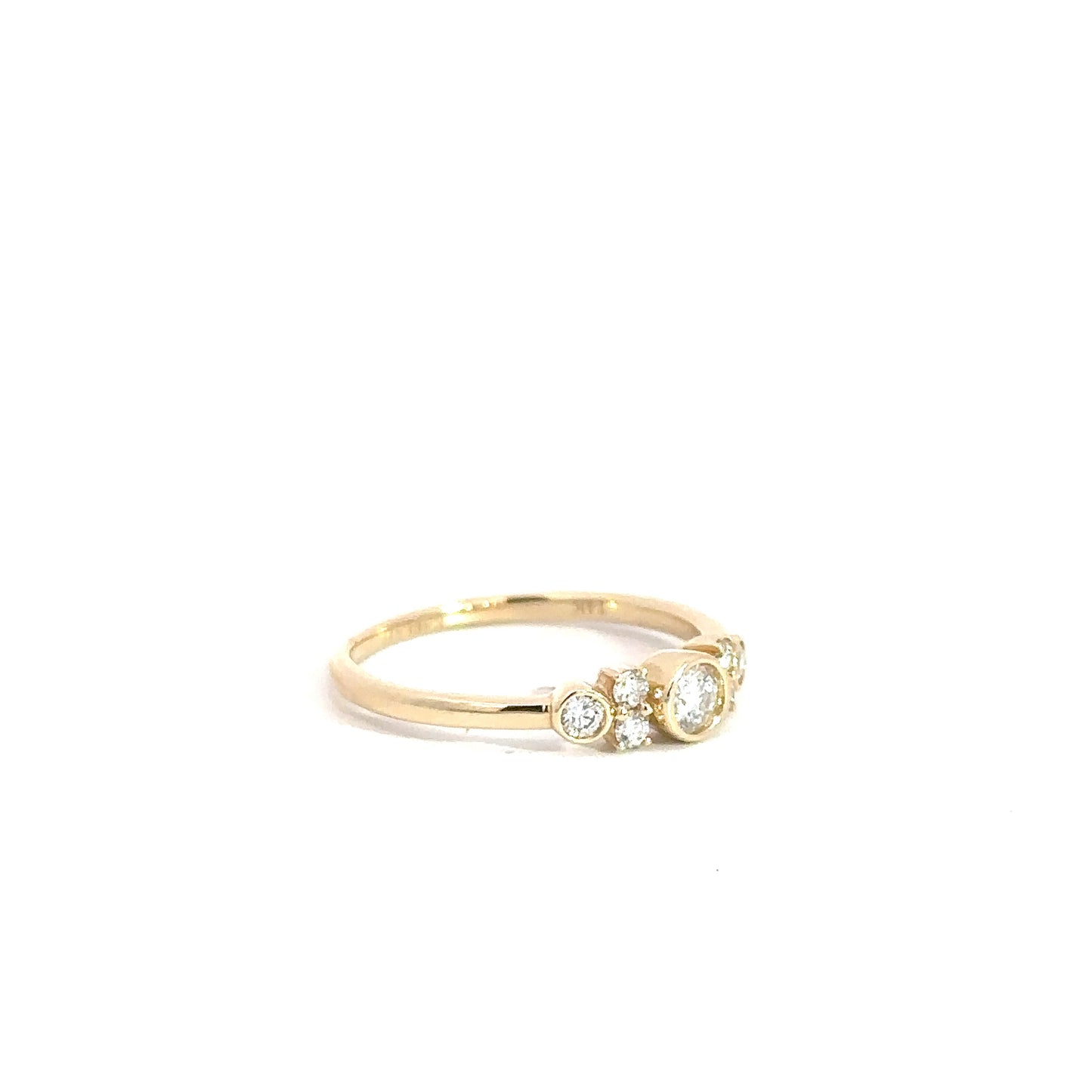 14k Yellow Gold Diamond Fashion Ring 3/8cttw