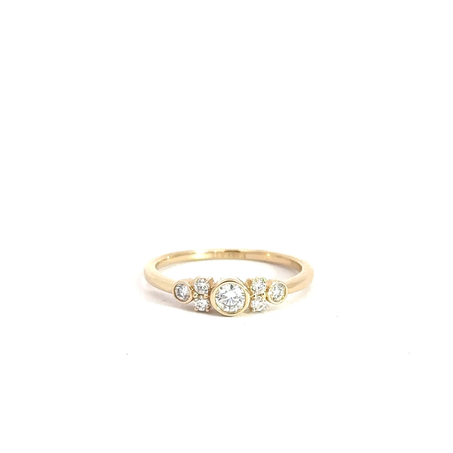 14k Yellow Gold Diamond Fashion Ring 3/8cttw