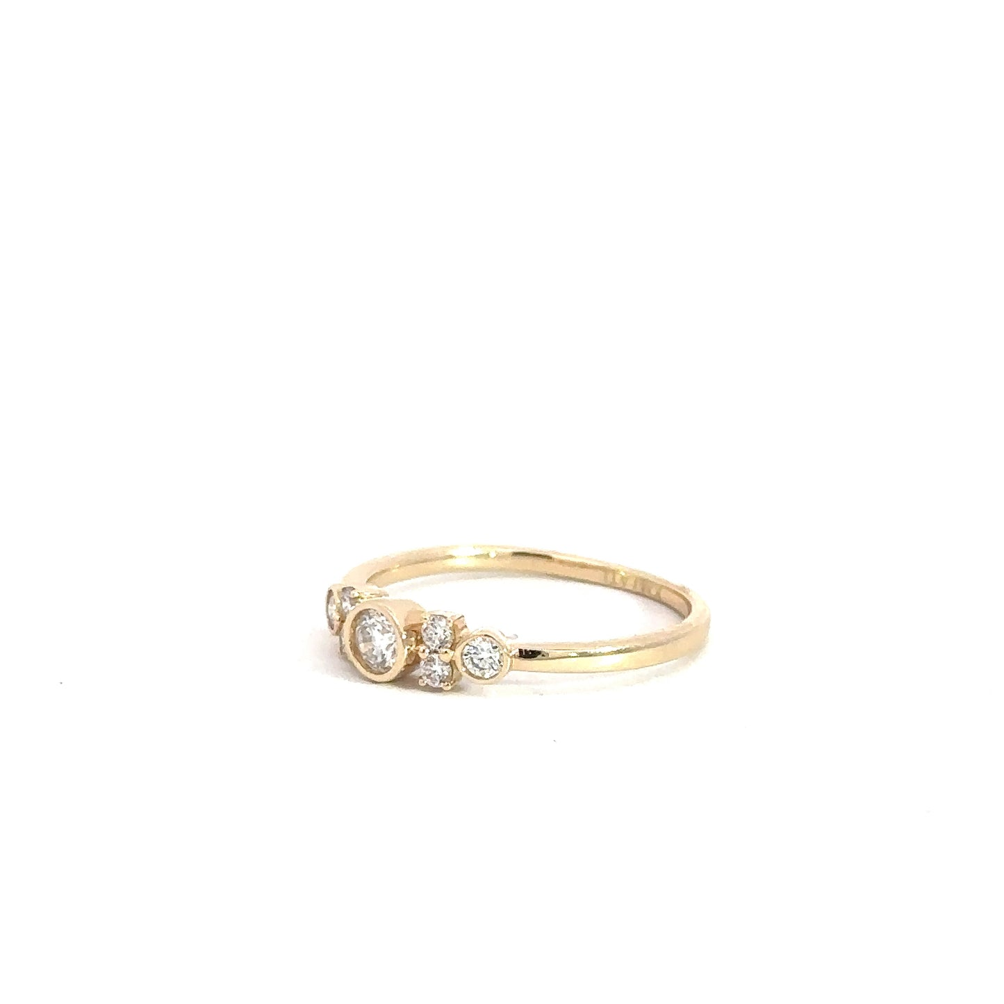 14k Yellow Gold Diamond Fashion Ring 3/8cttw
