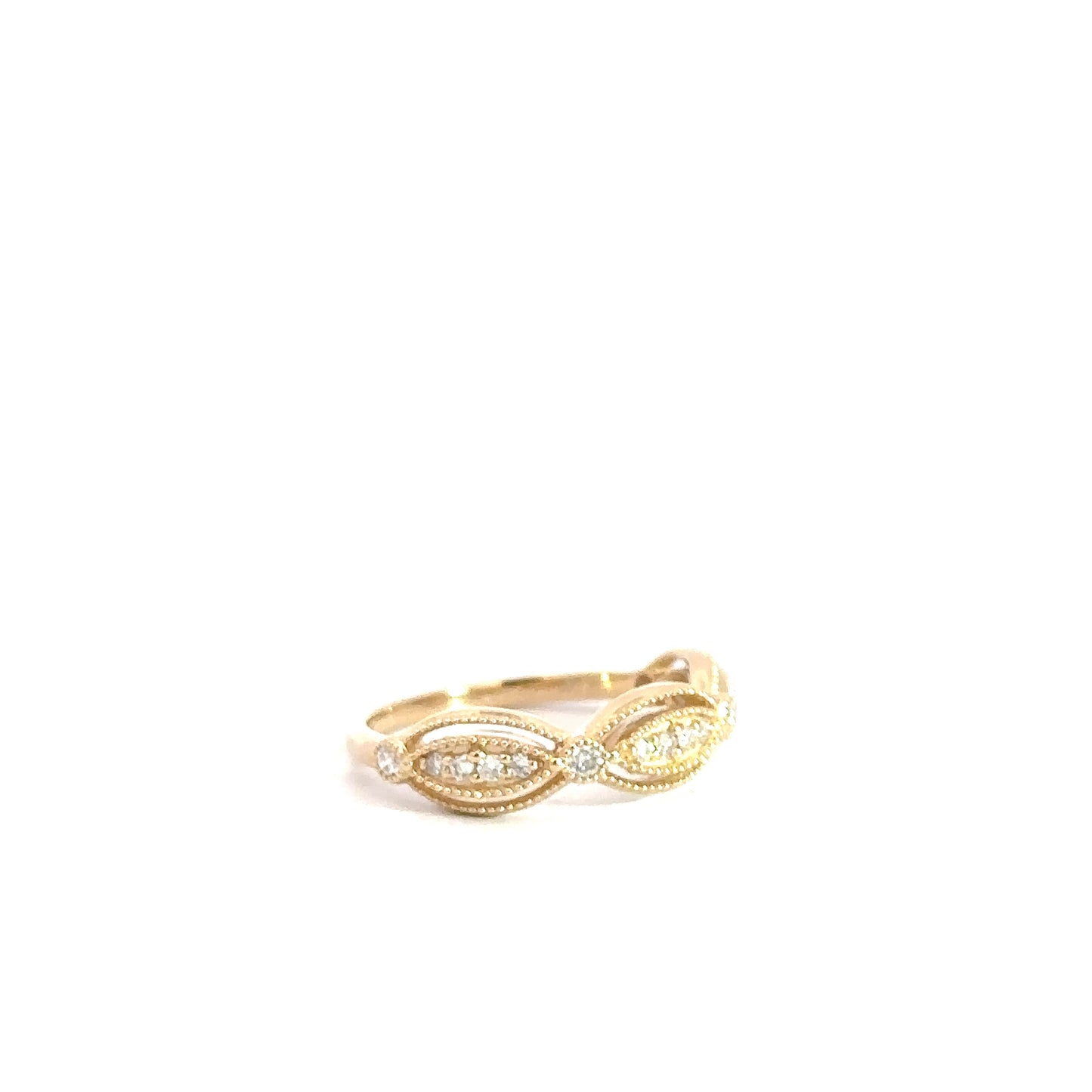 14k Yellow Gold Diamond Fashion RIng  .23cttw