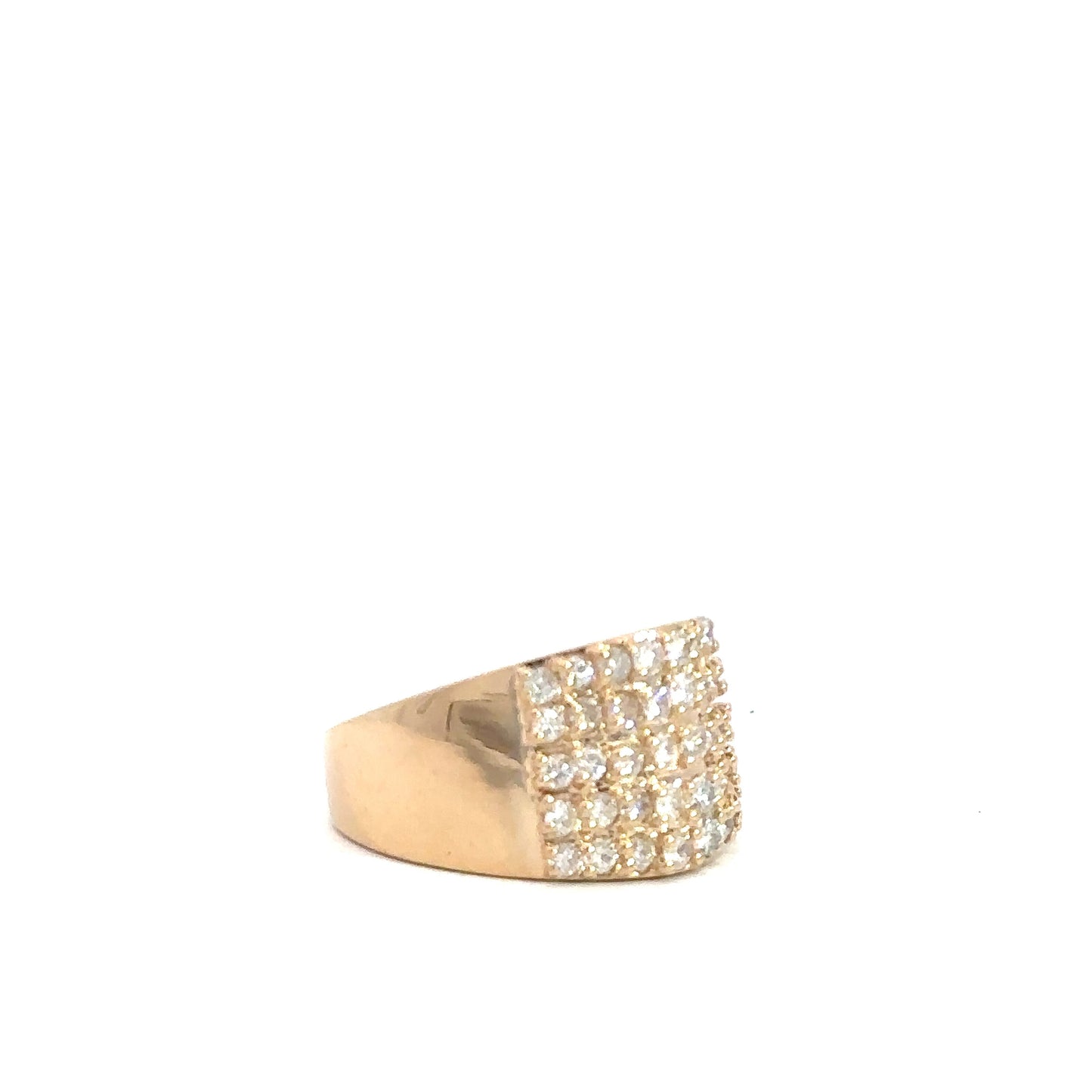 14k Yellow Gold Diamond Fashion RIng 2cttw