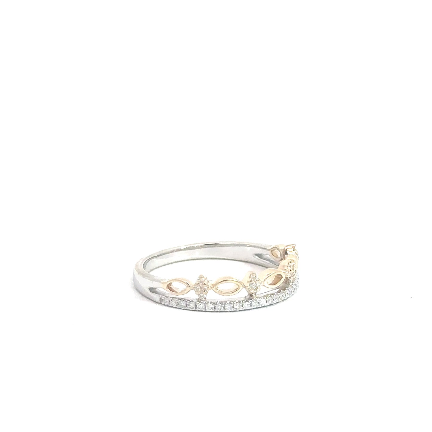 14k Yellow & White Gold Fashion Ring .16cttw