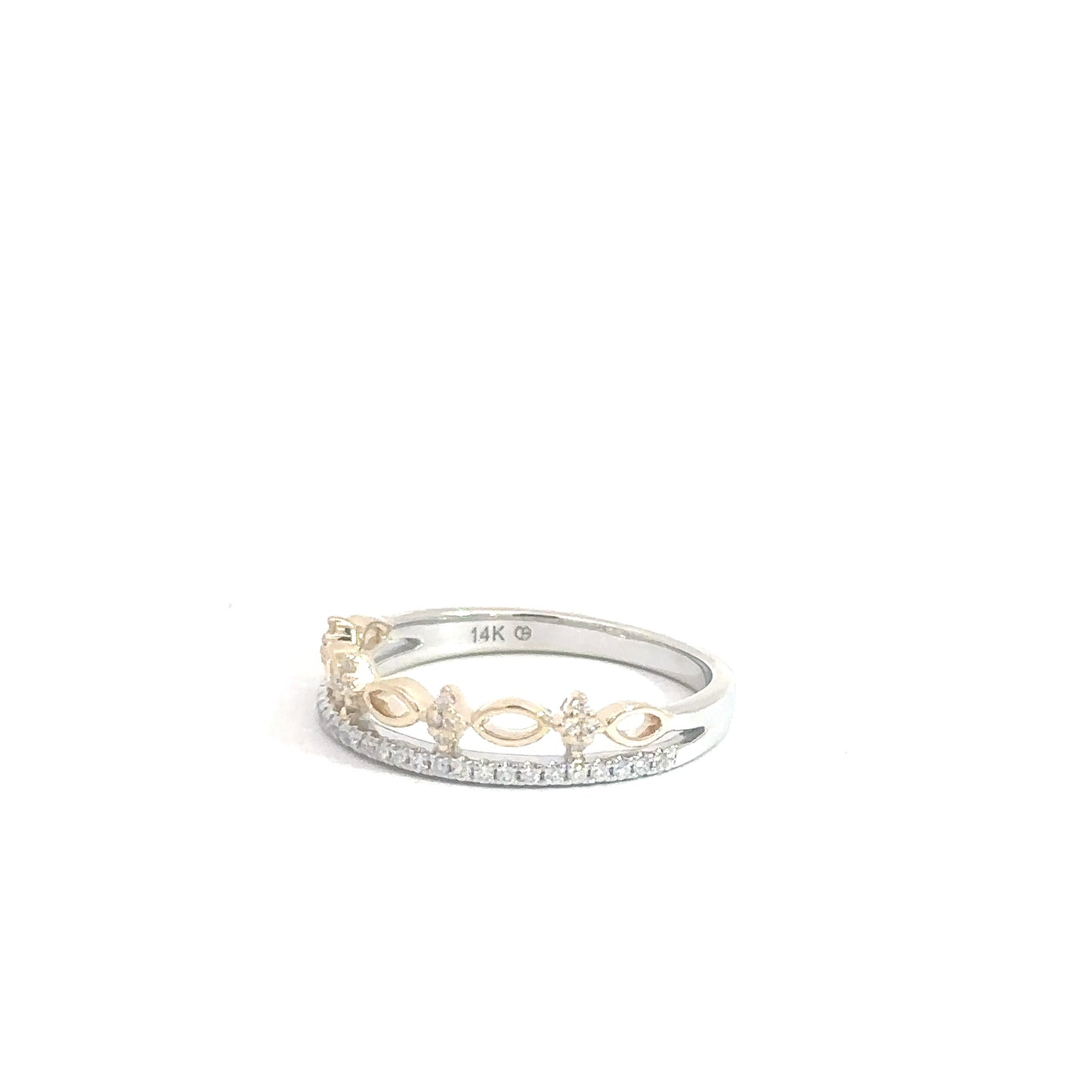 14k Yellow & White Gold Fashion Ring .16cttw