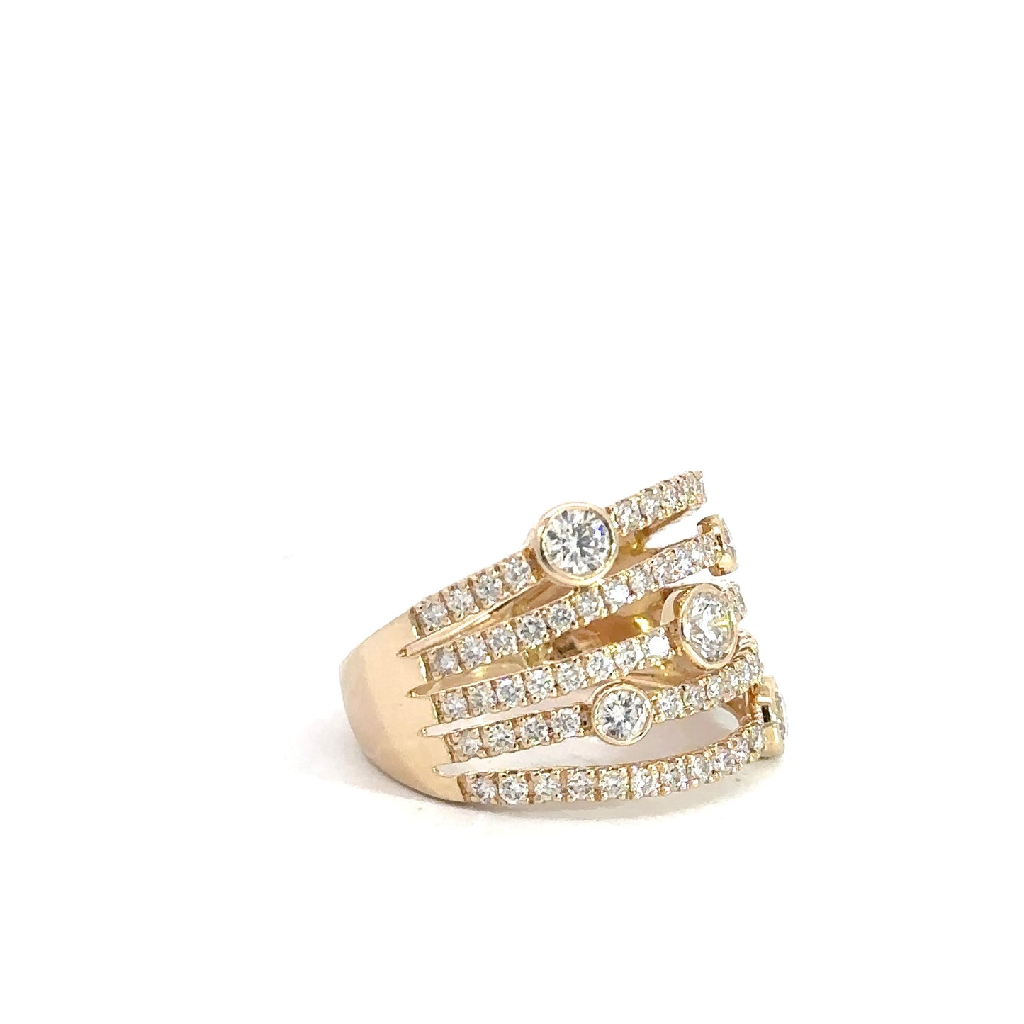 14k Yellow Gold Diamond Fashion Ring 1.50cttw