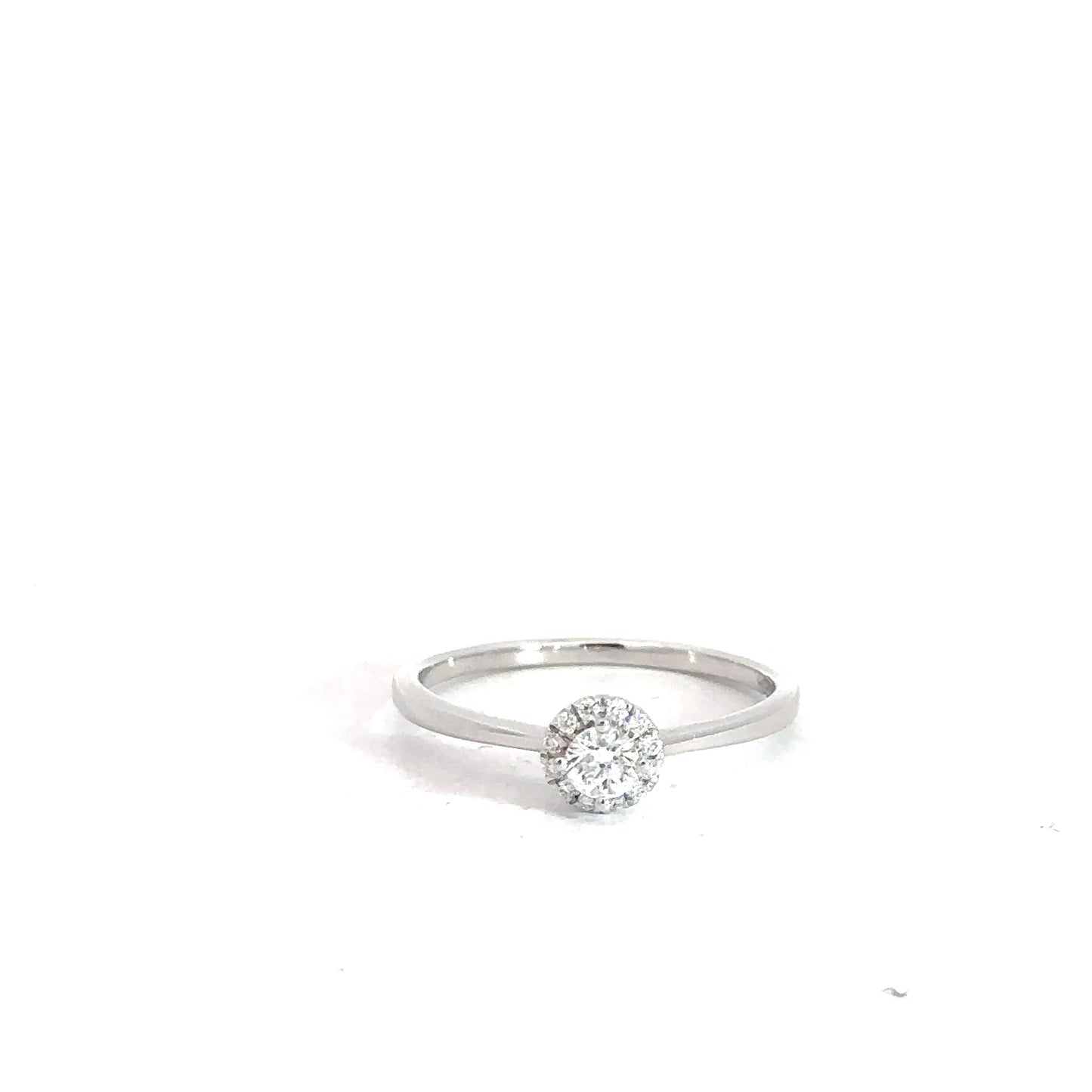 14k White Gold Diamond Ring .20cttw