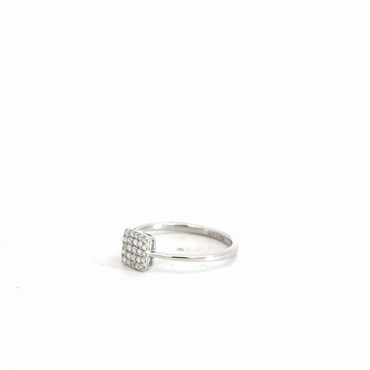 14k White Gold Diamond Fashion Ring