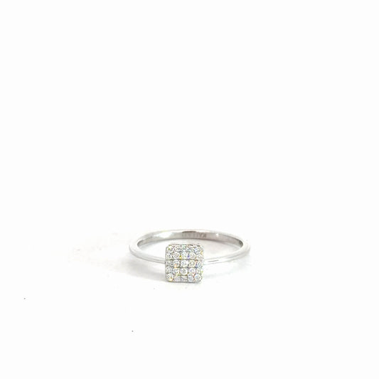 14k White Gold Diamond Fashion Ring