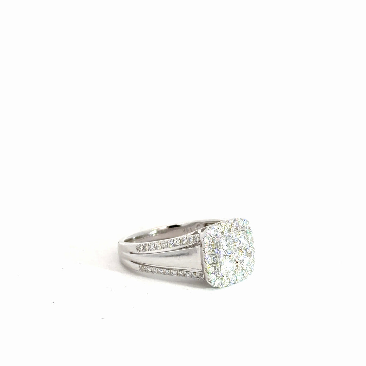 14k White Gold Diamond Ring 1.20cttw