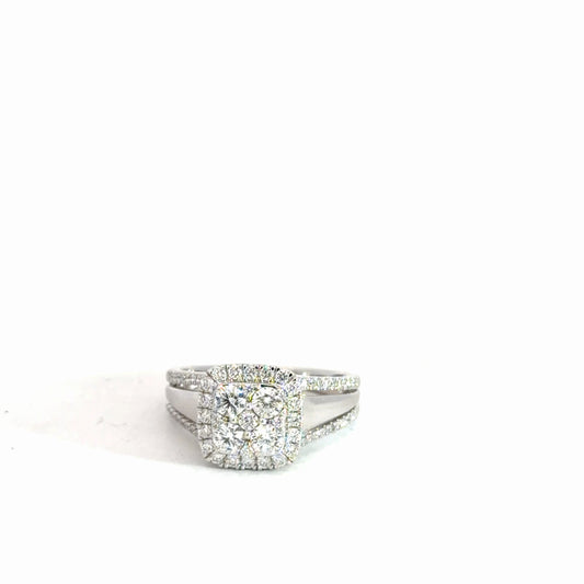 14k White Gold Diamond Ring 1.20cttw